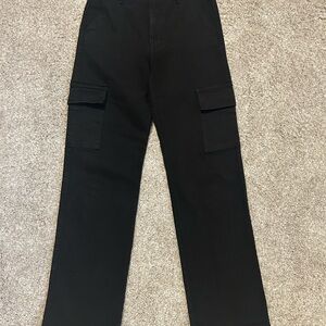 MOTHER Black Cargo Pants